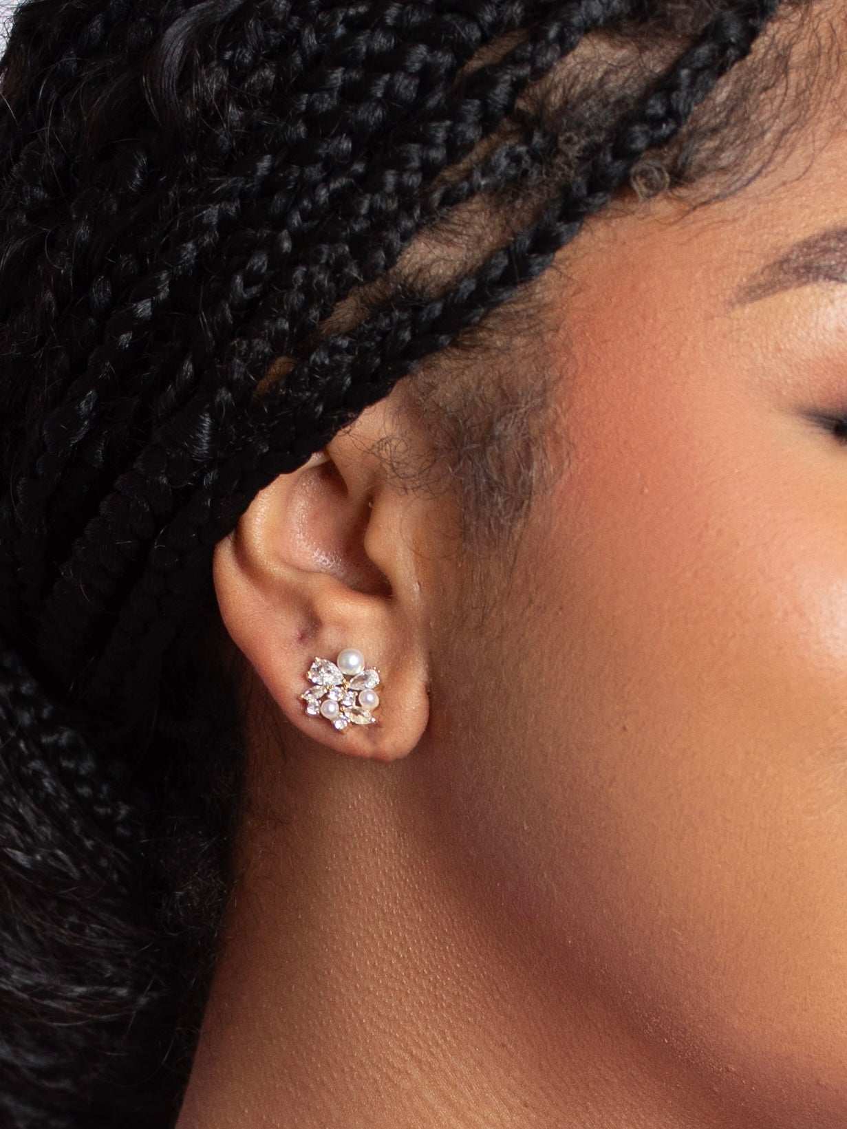 Lizette Simple CZ Stud Earrings