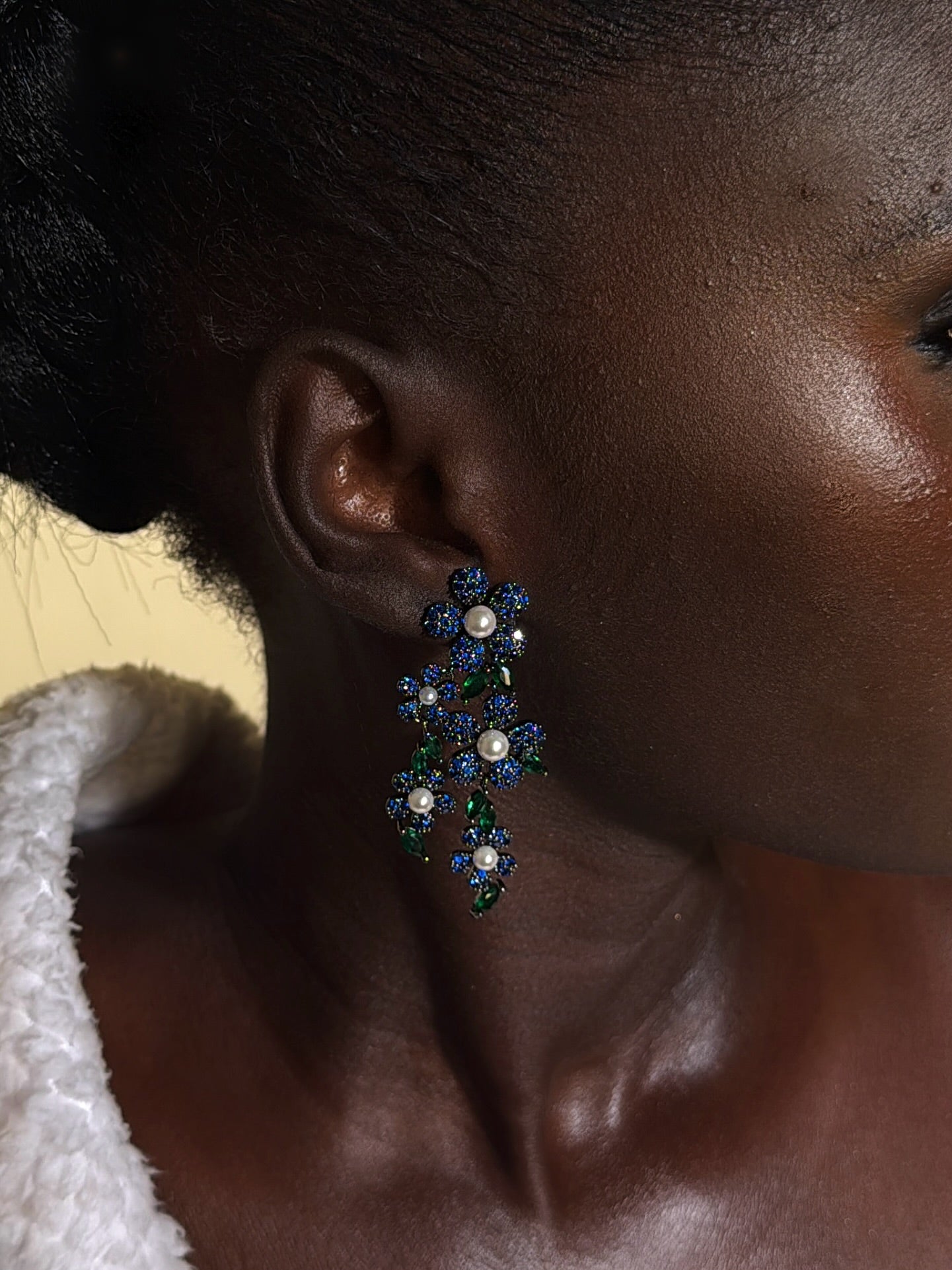 Émilienne Cz and pearls Earrings