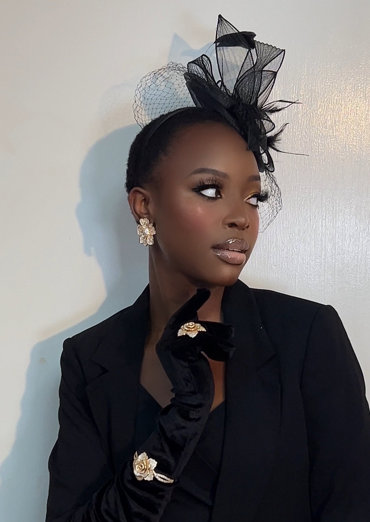 Flower Power Large Stud CZ Earrings