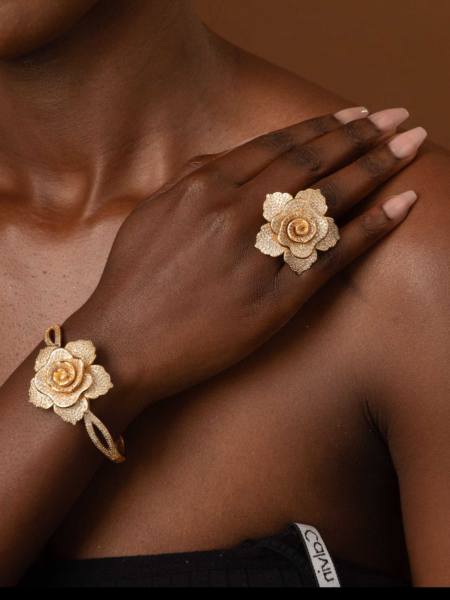 Lana ring and bangle set