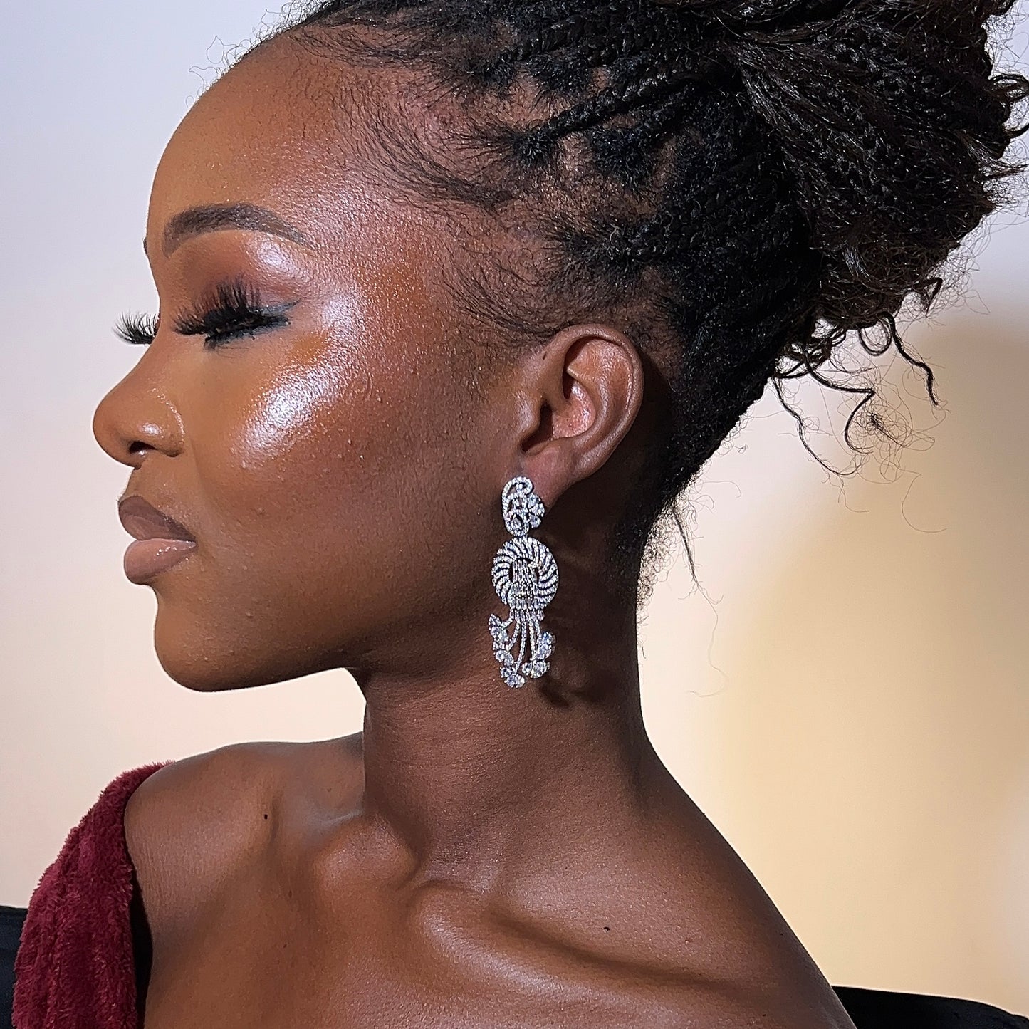 Ximena Cz long earrings