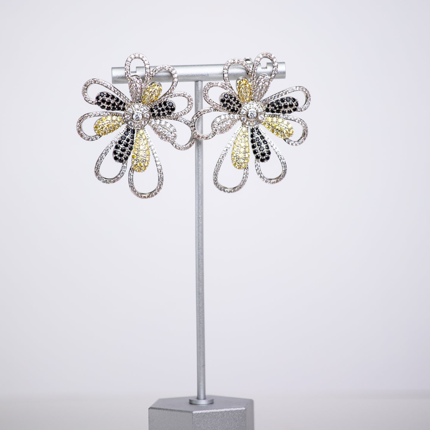 Emilia opulent large stud earrings