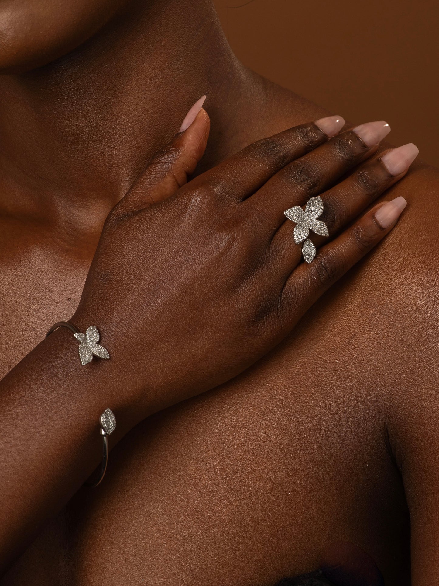 Nilah 2 pcs Ring and Bracelet Set