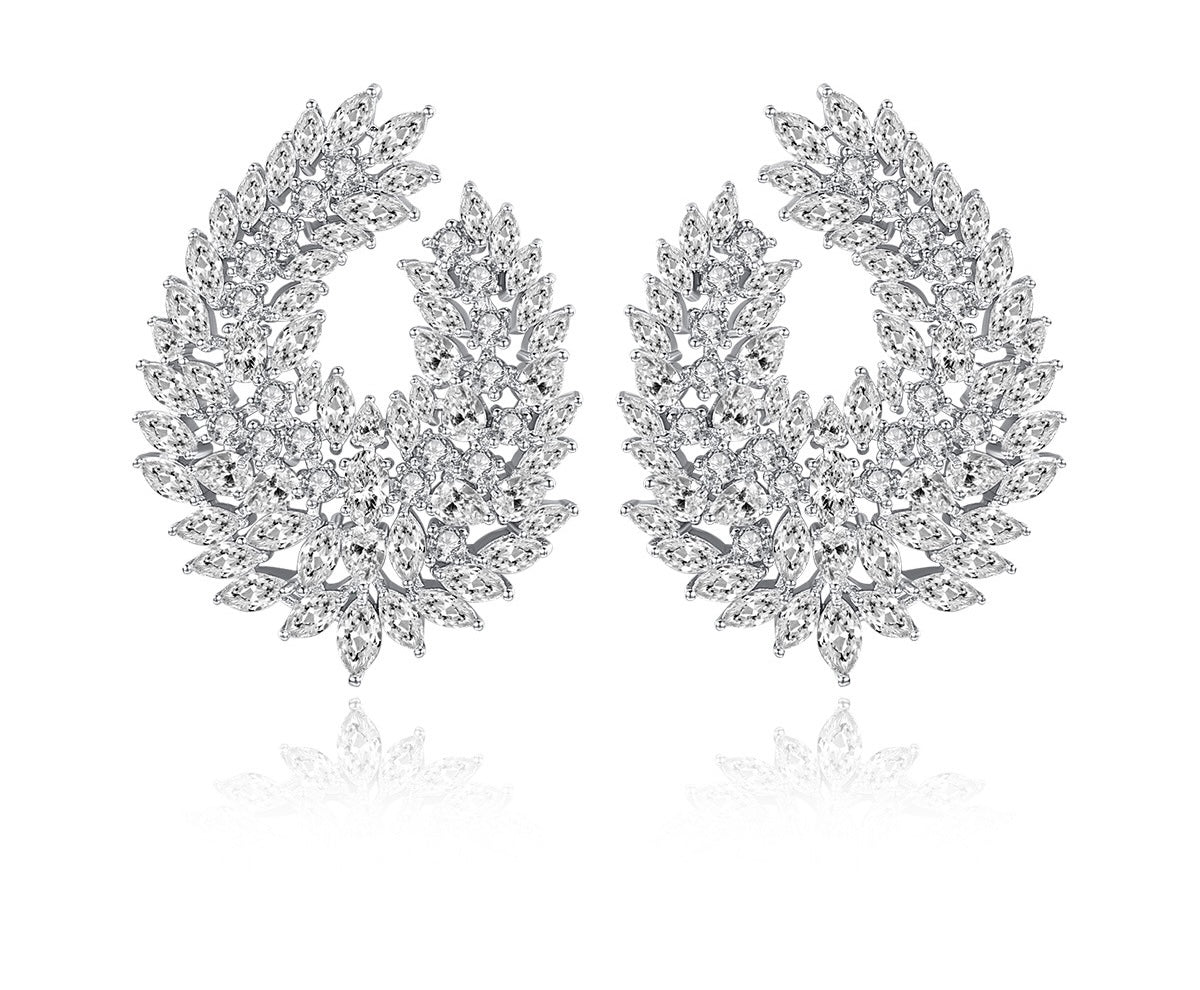 Imani CZ large Stud Earrings