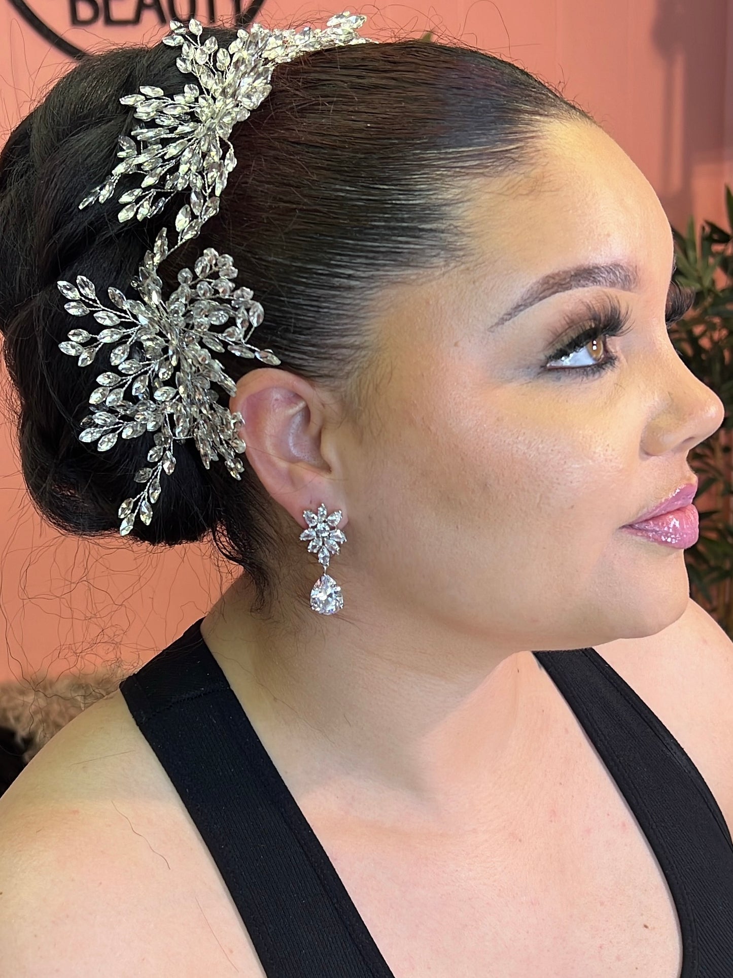 TEJ CZ drop earrings