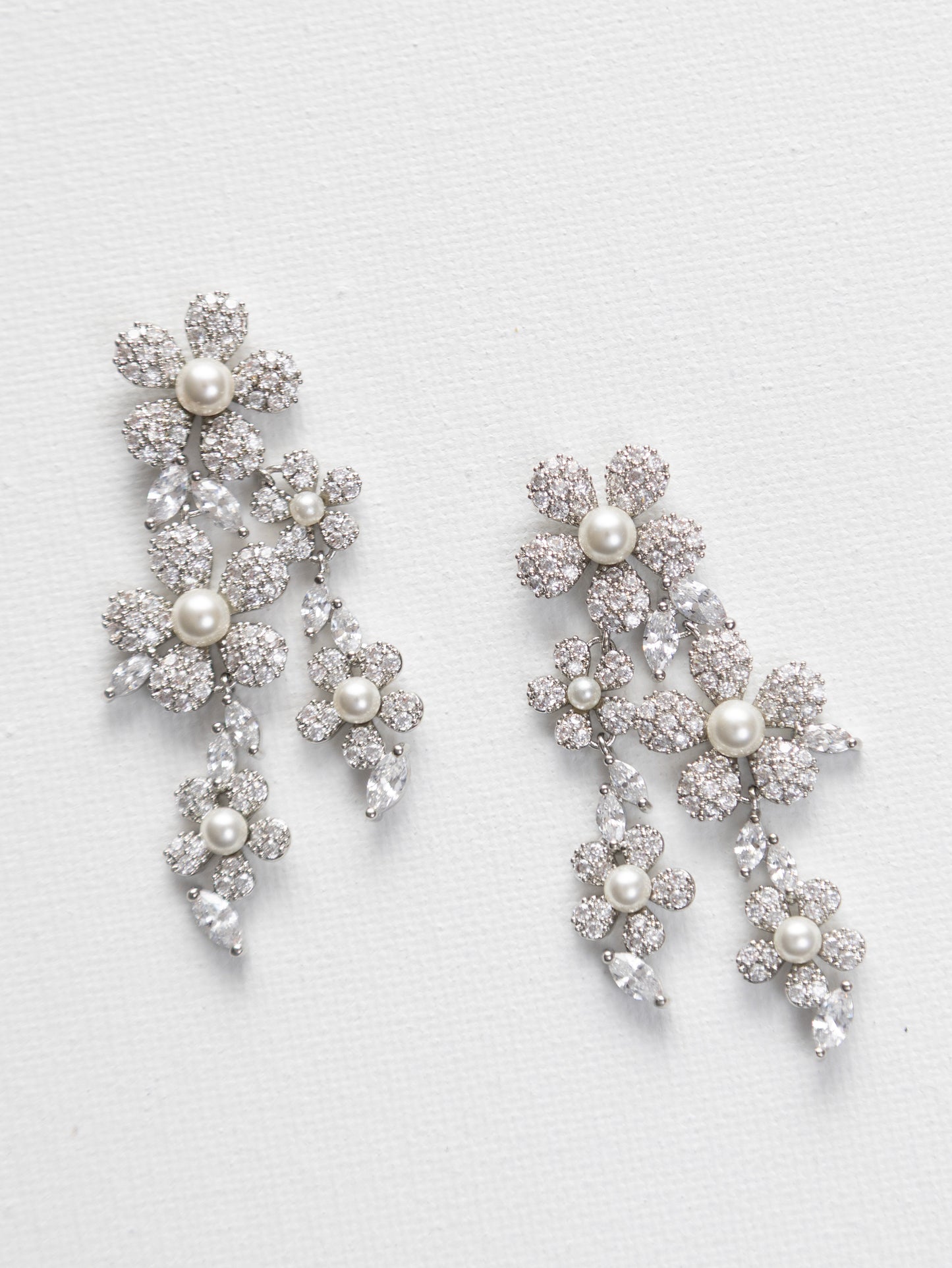 Émilienne Cz and pearls Earrings