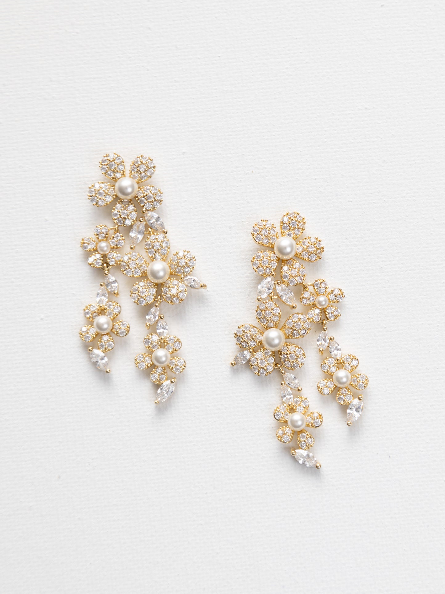 Émilienne Cz and pearls Earrings