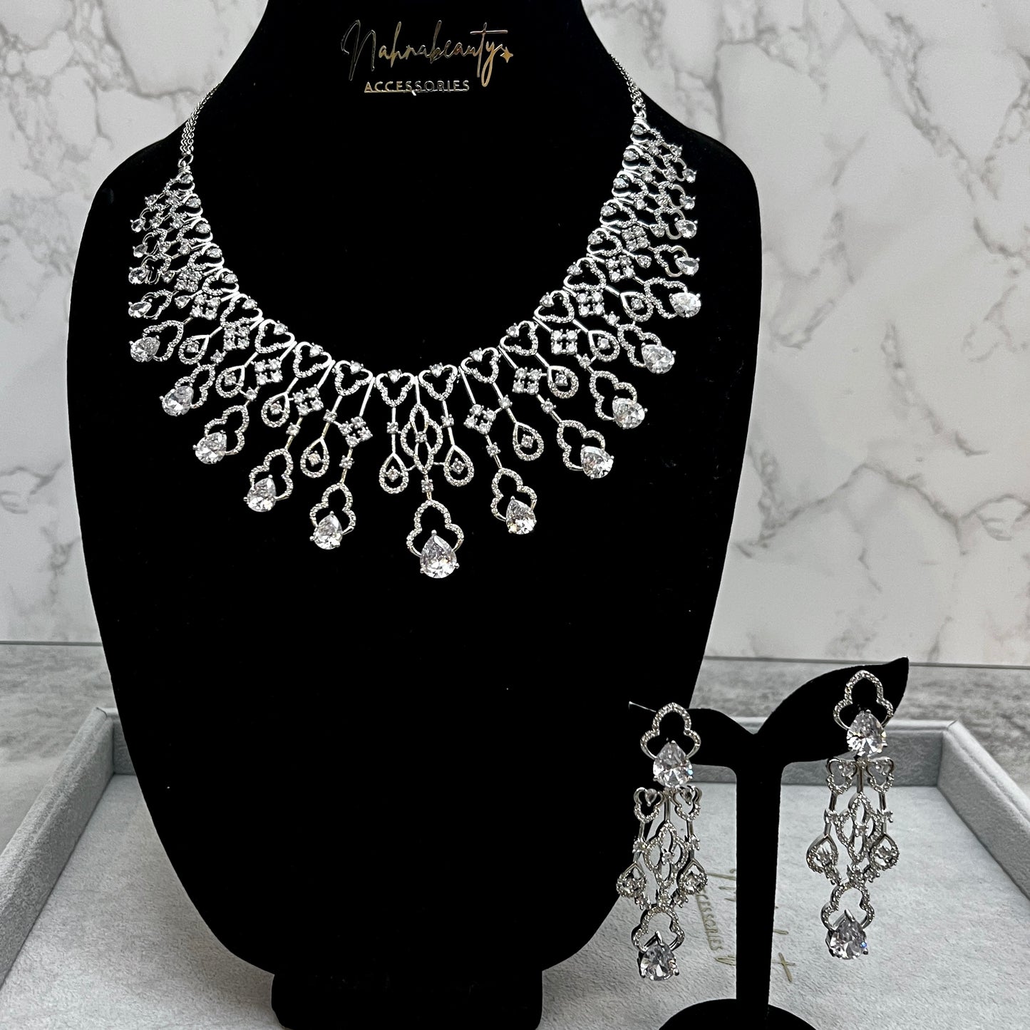 The Divya set . Two piece bridal set , Indian handcrafted .