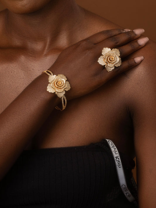 Lana ring and bangle set