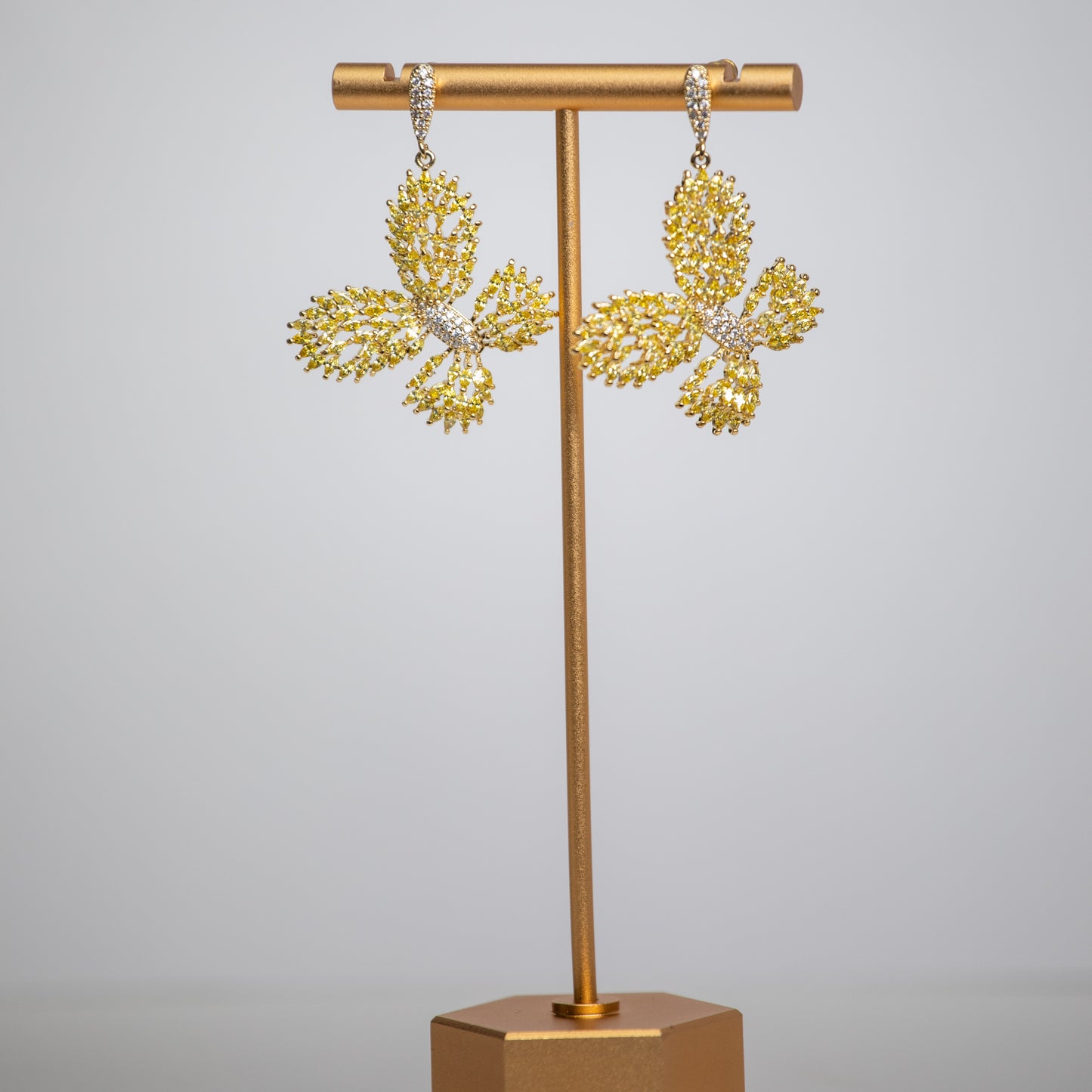 Yellow  Butterfly Earrings