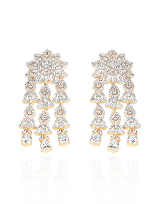 ILINA CZ Tassel Earrings