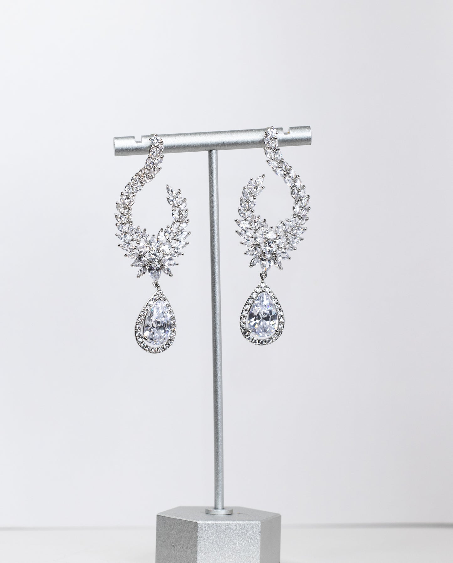 Natalia Drop CZ earrings