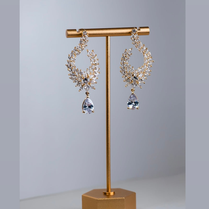 Natalia Drop CZ earrings