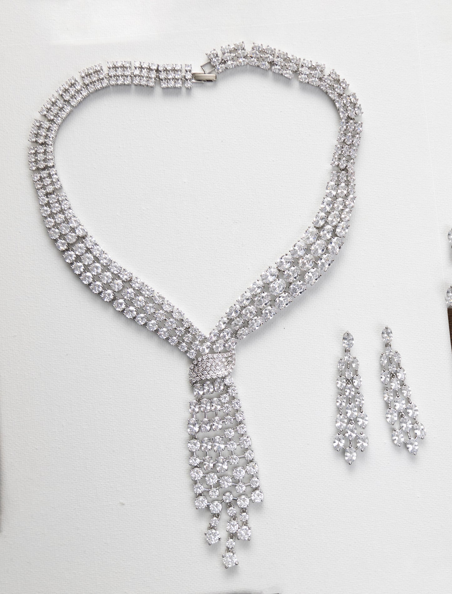 The CLAIRÈ Cz Necklace and Earrings set