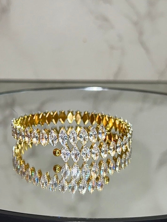 The DELPHINÈ Marquise Cut cz  Bracelet