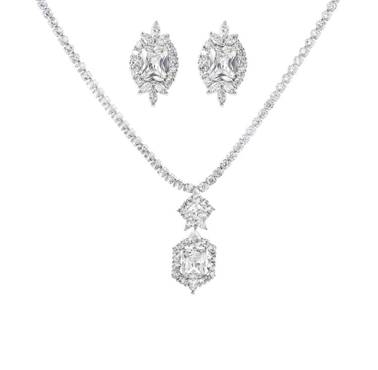 The Lina 2 pcs earring and neck piece