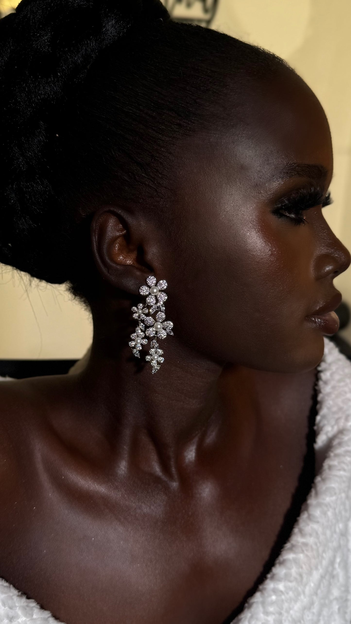 Émilienne Cz and pearls Earrings