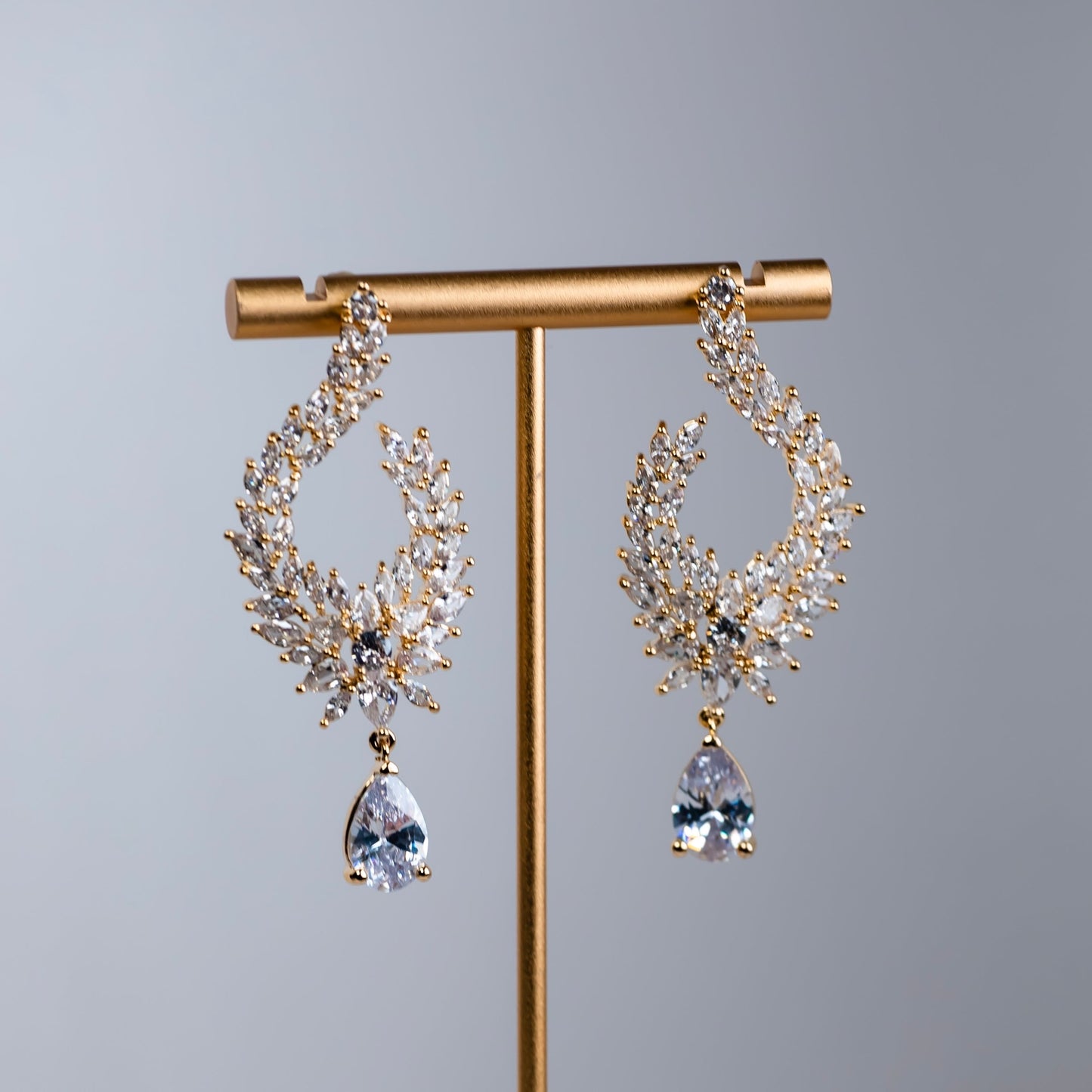 Natalia Drop CZ earrings