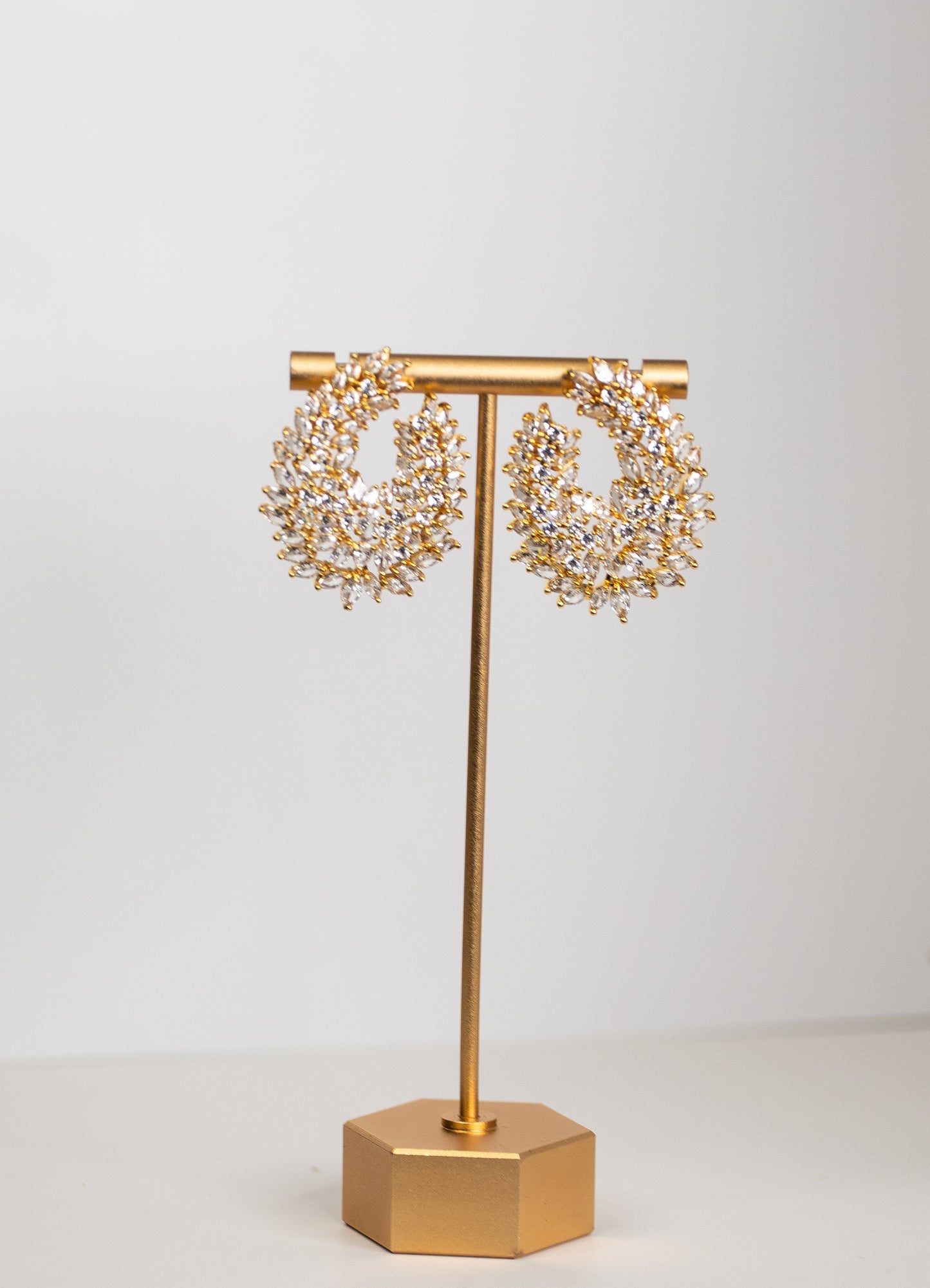 Imani CZ large Stud Earrings