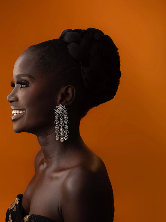 ILINA CZ Tassel Earrings