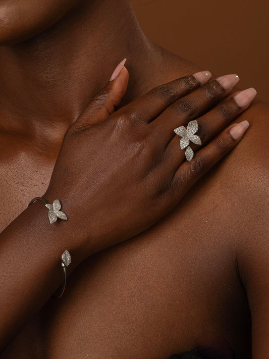 Nilah 2 pcs Ring and Bracelet Set