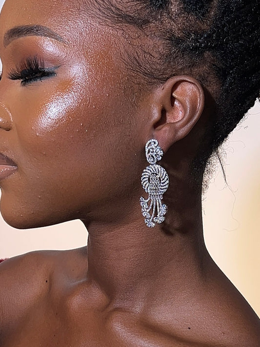 Ximena Cz long earrings