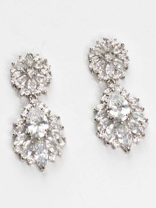 Mena CZ Drop Earrings