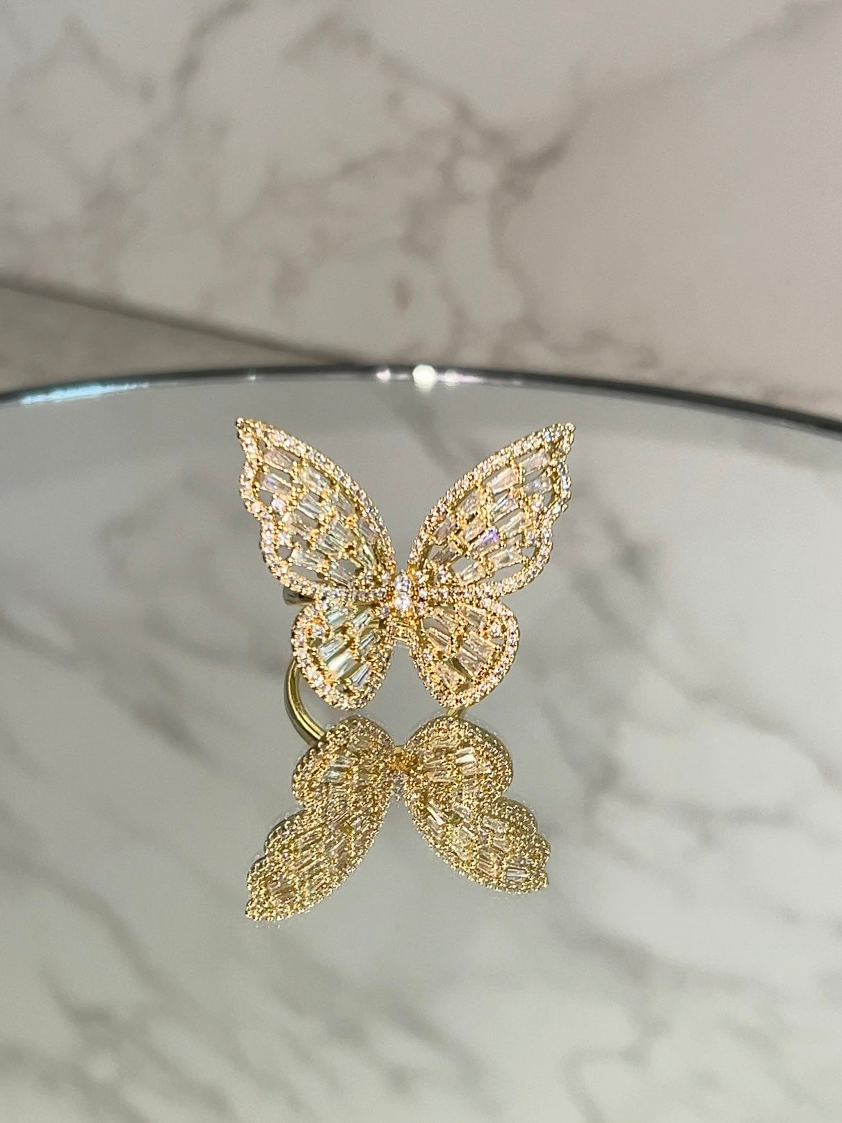 Octavia  Butterfly Ring