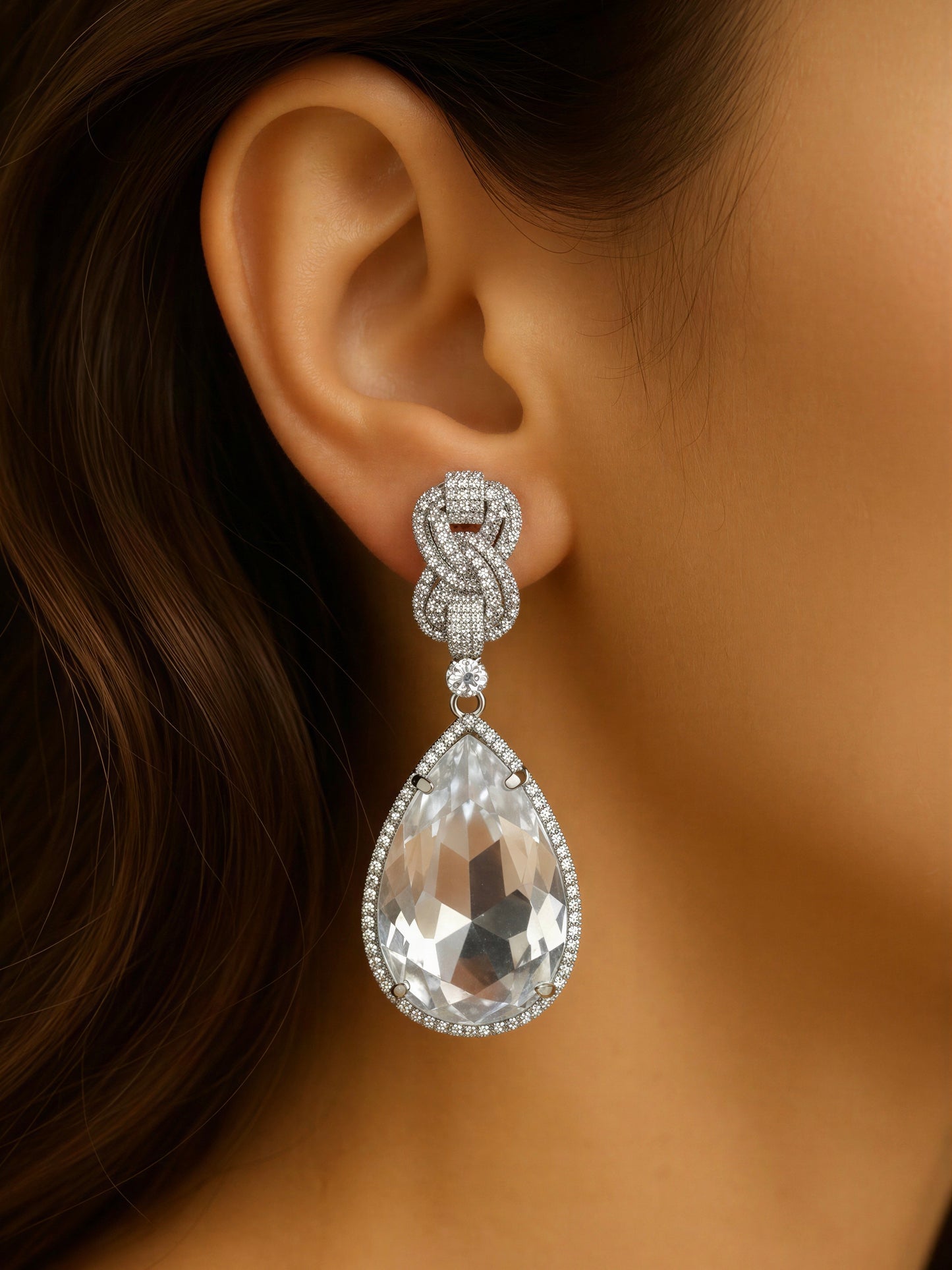 Antonella Cz Drop Earrings