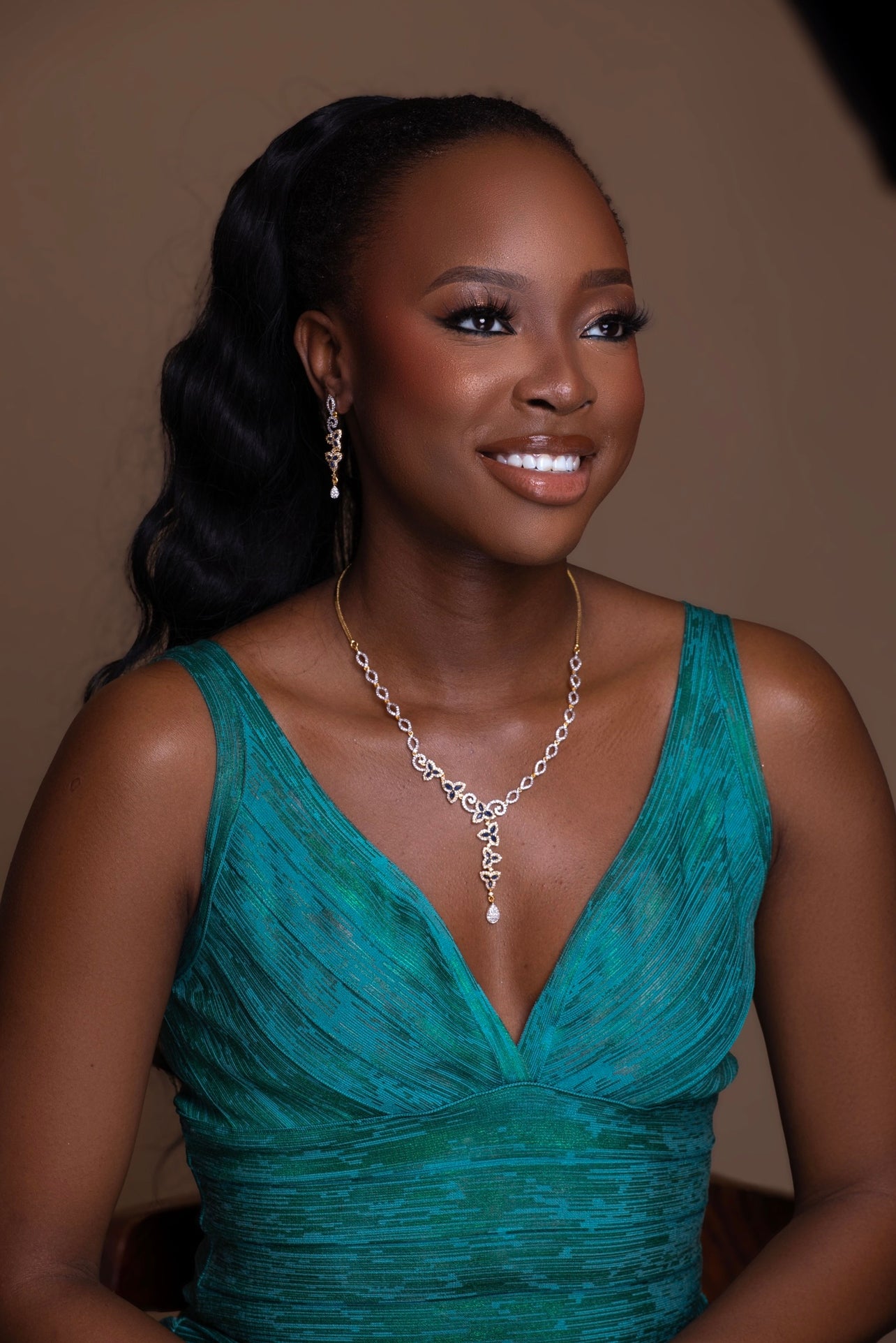 Renna Indian earrings and necklace set