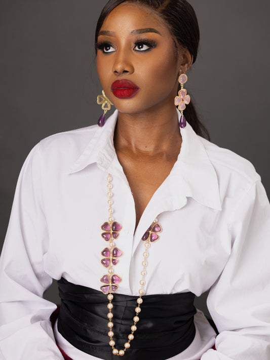 The CATHLYN Earring and Necklace Set