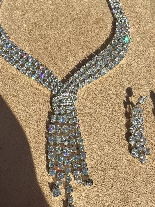 The CLAIRÈ Cz Necklace and Earrings set