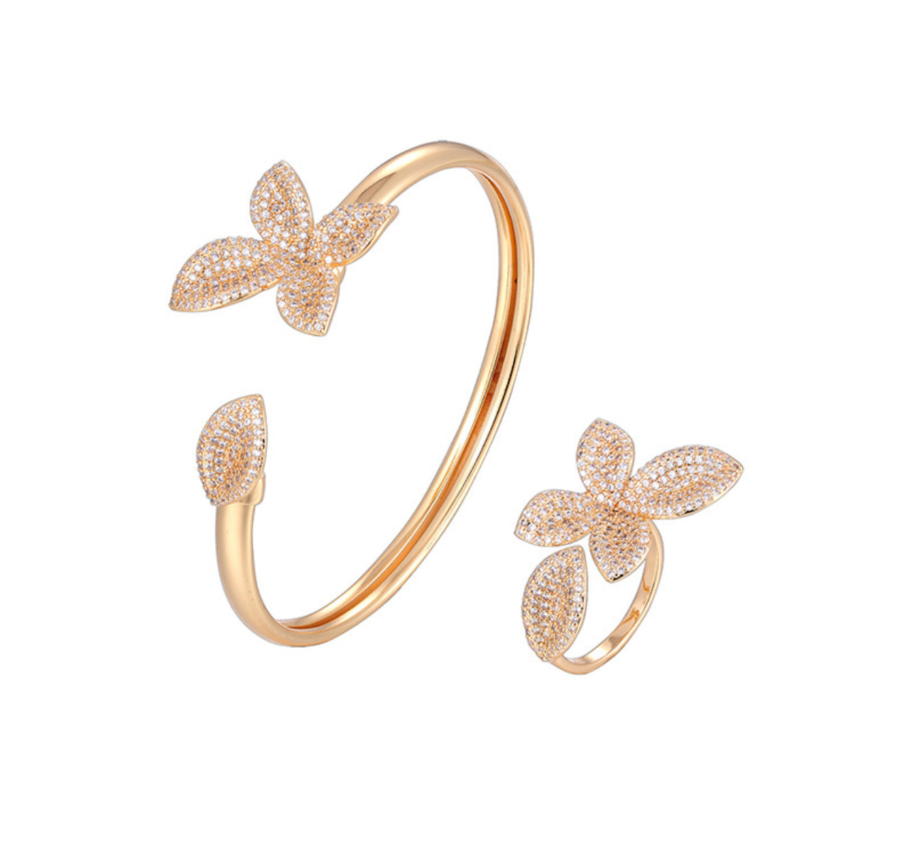 Viola 2 pcs Bracelet  and ring set